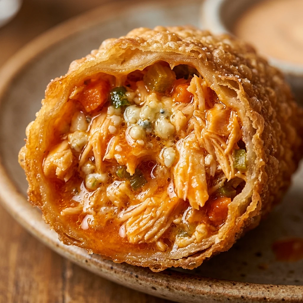 Buffalo Chicken Egg Rolls