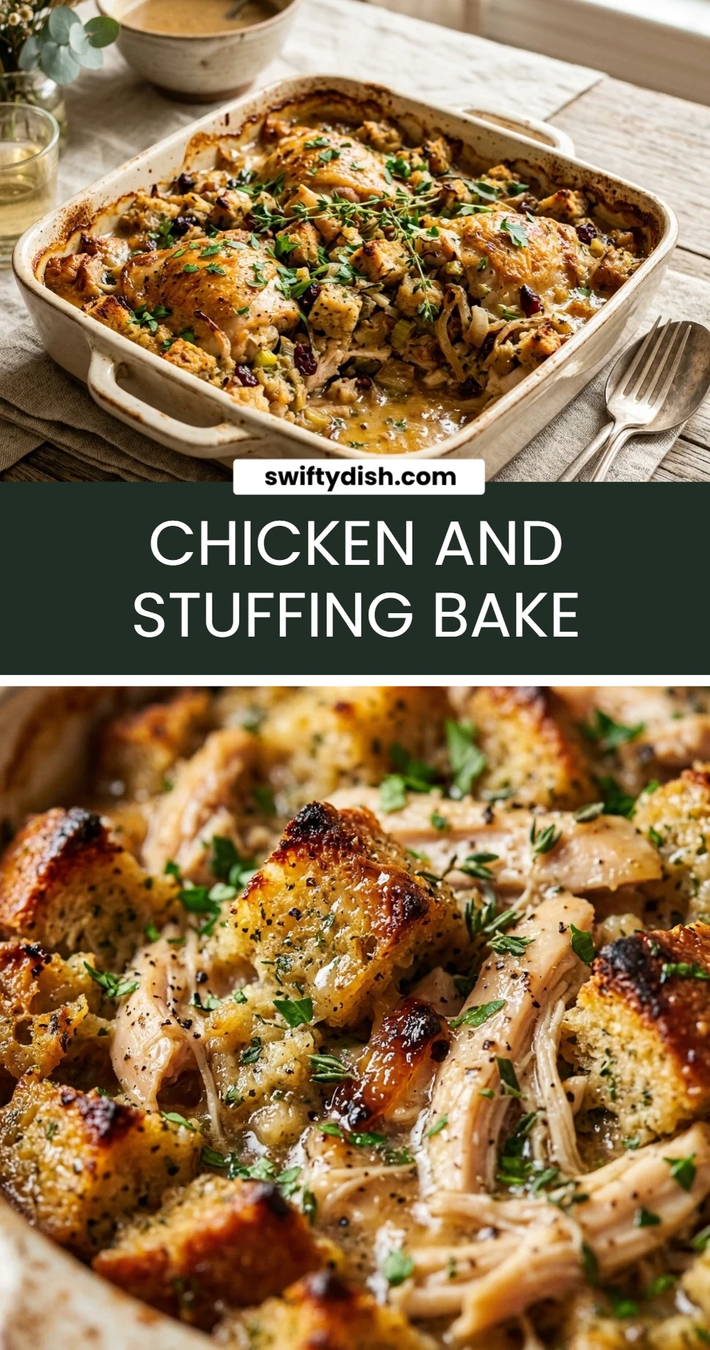 Chicken And Stuffing Bake
