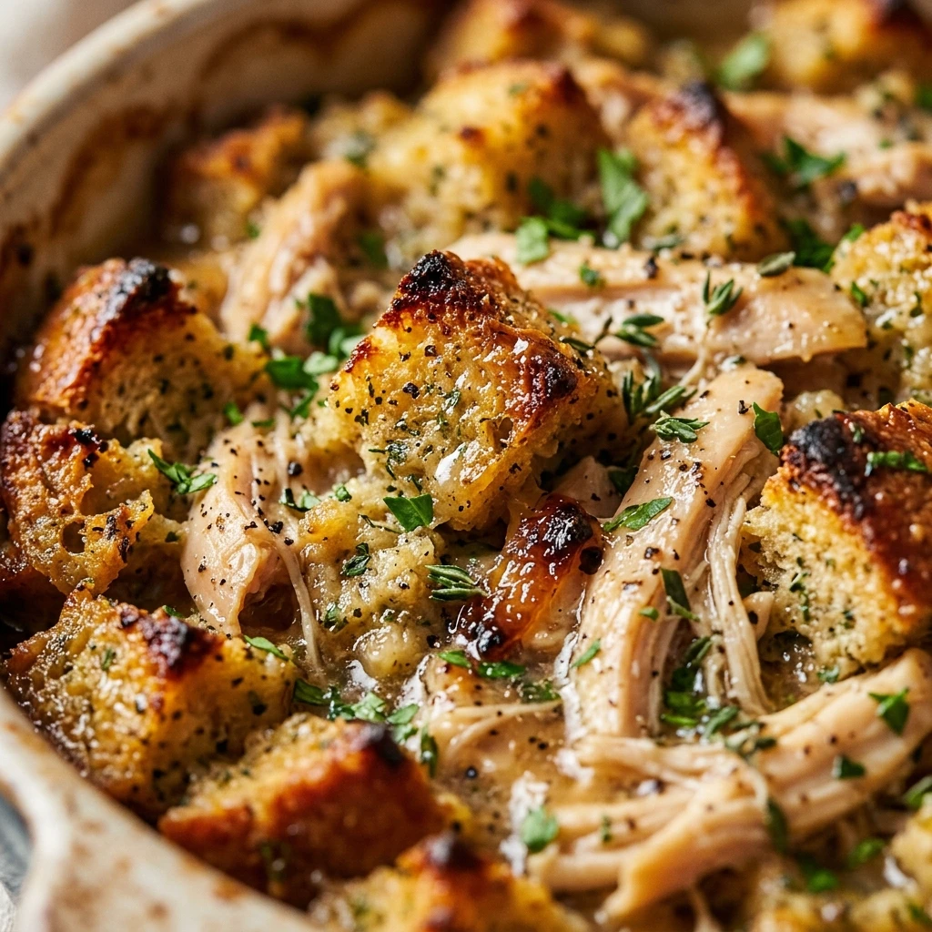 Chicken And Stuffing Bake