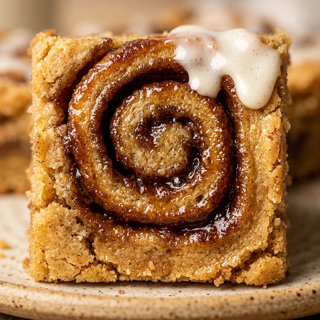 Cinnamon Roll Blondies