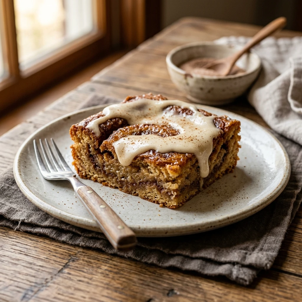 Cinnamon Roll Blondies