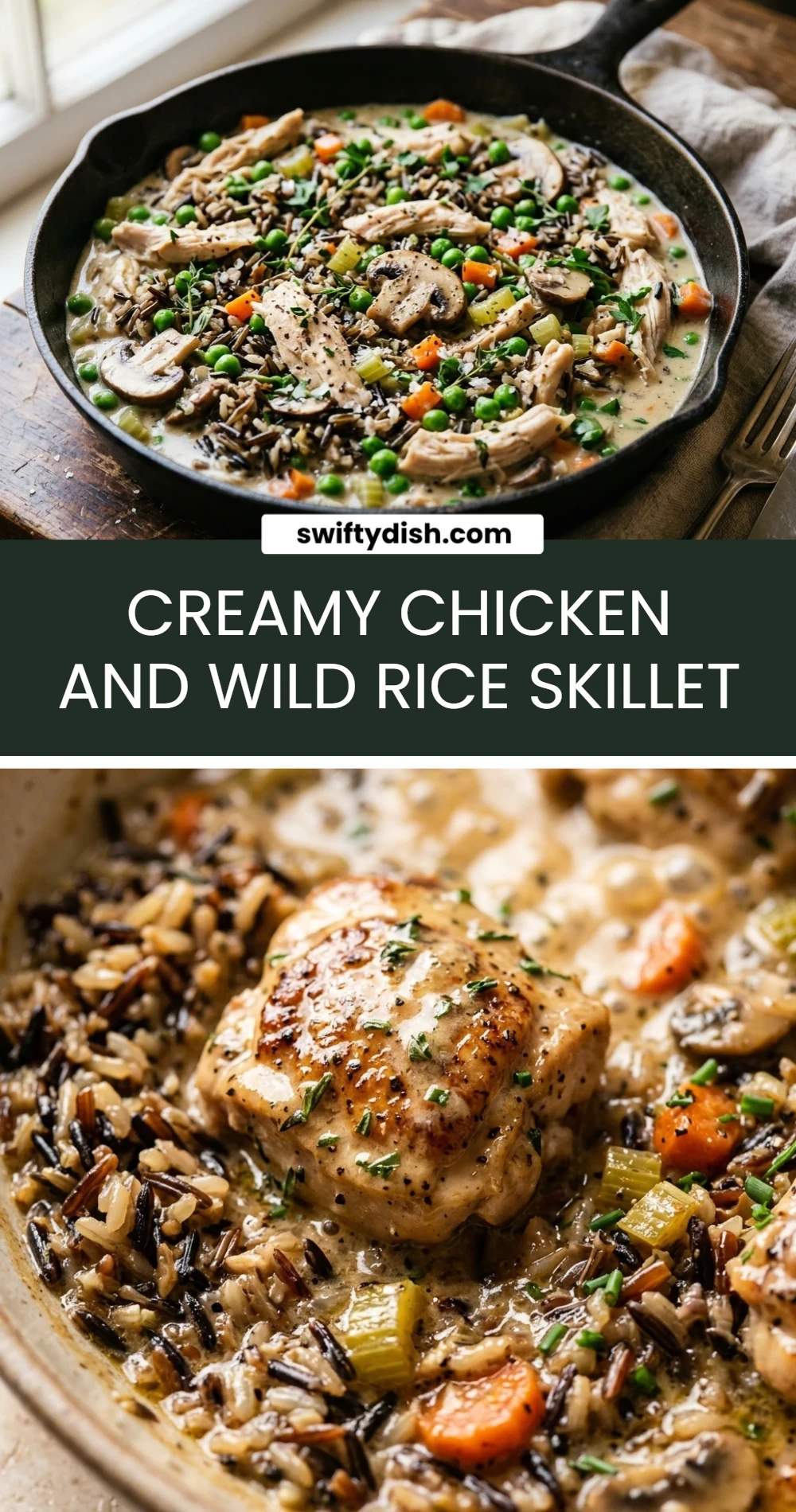 Creamy Chicken And Wild Rice Skillet