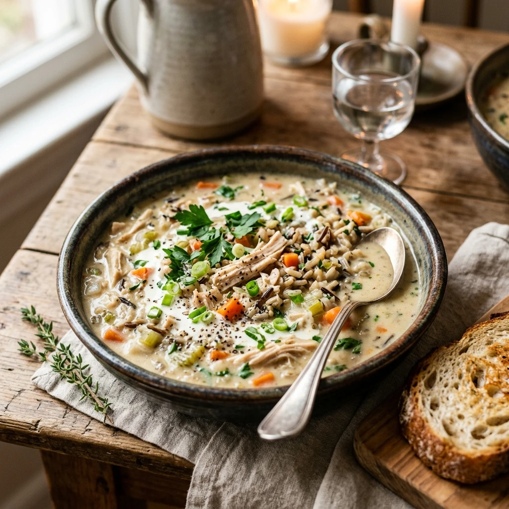 Creamy Chicken Wild Rice Soup