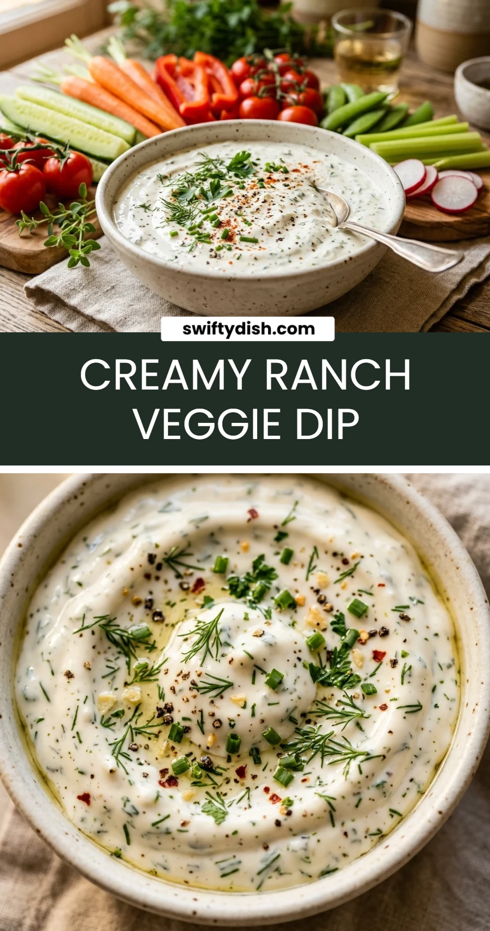 Creamy Ranch Veggie Dip