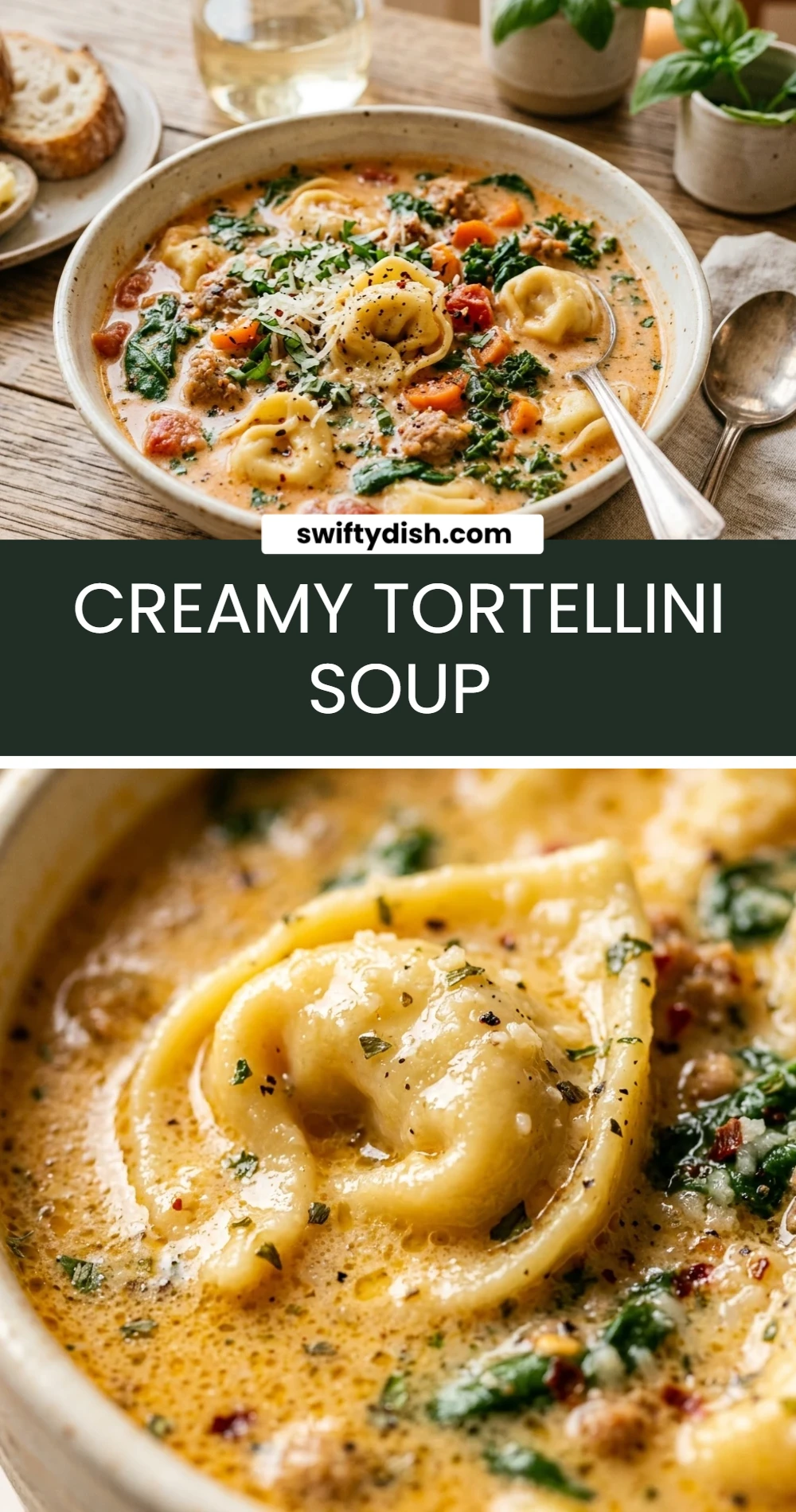 Creamy Tortellini Soup