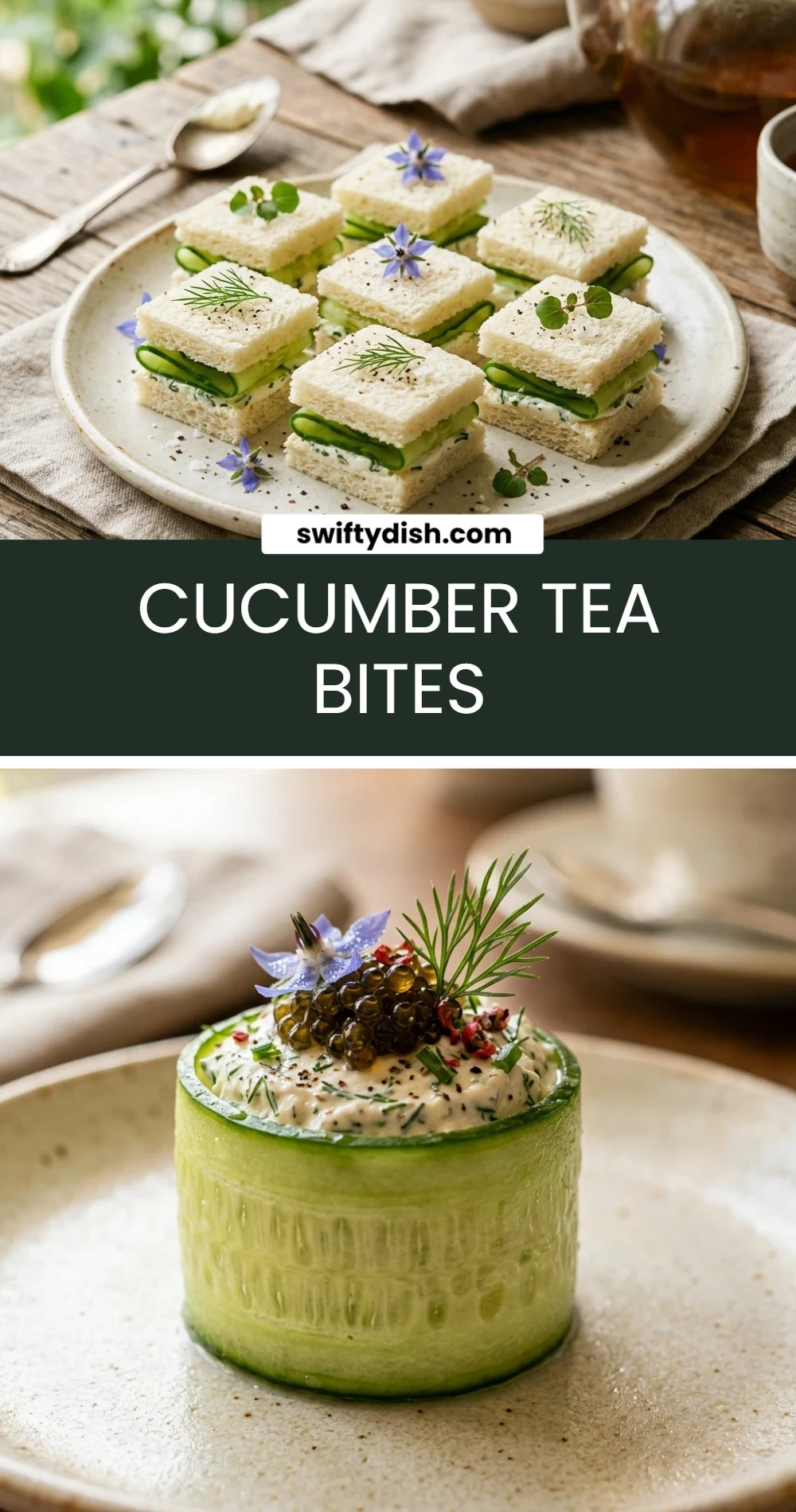 Cucumber Tea Bites