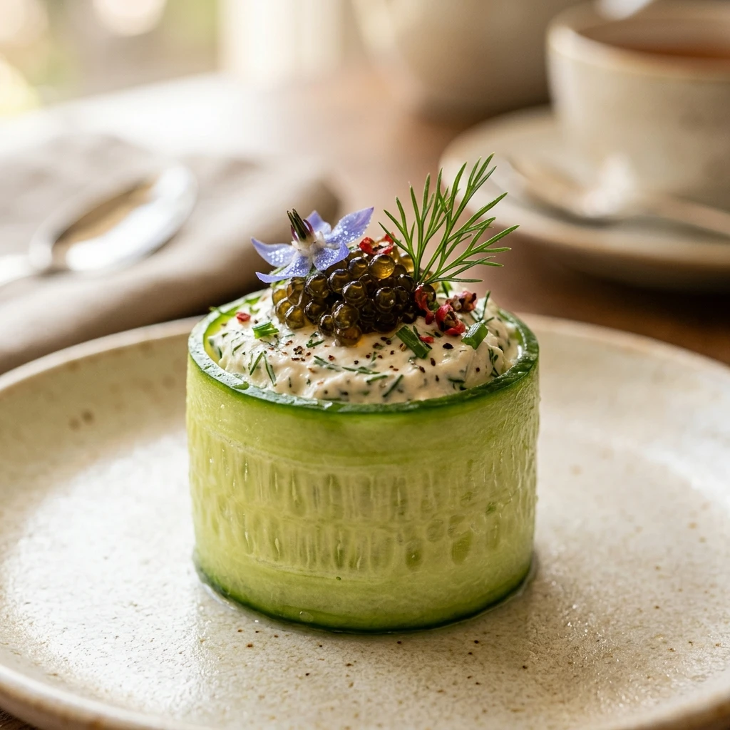 Cucumber Tea Bites