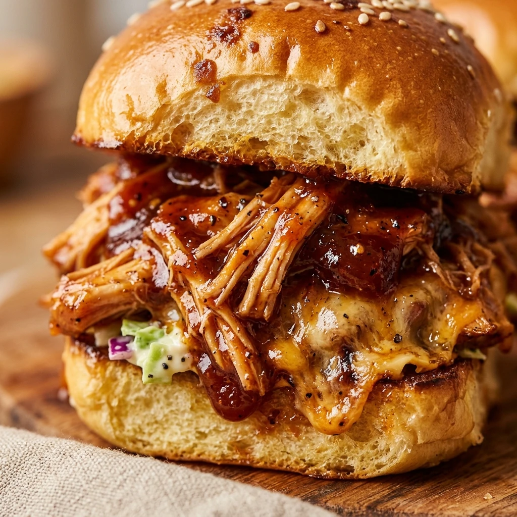 Easy BBQ Chicken Sliders