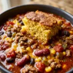 Easy Beef Chili With Cornbread