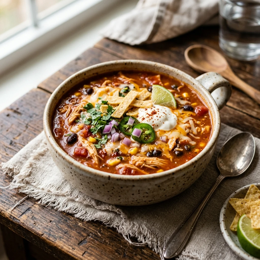 Easy Chicken Enchilada Soup