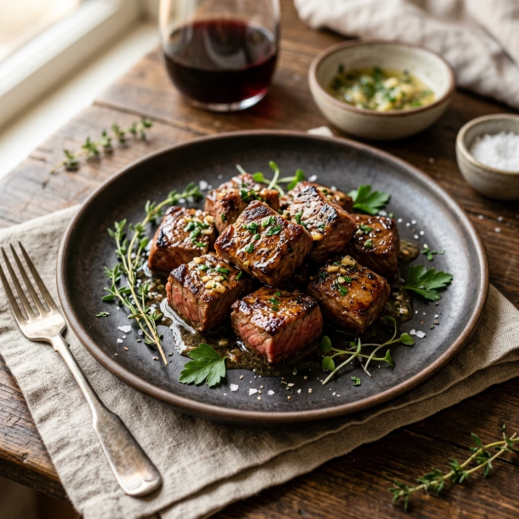 Easy Garlic Butter Steak Bites