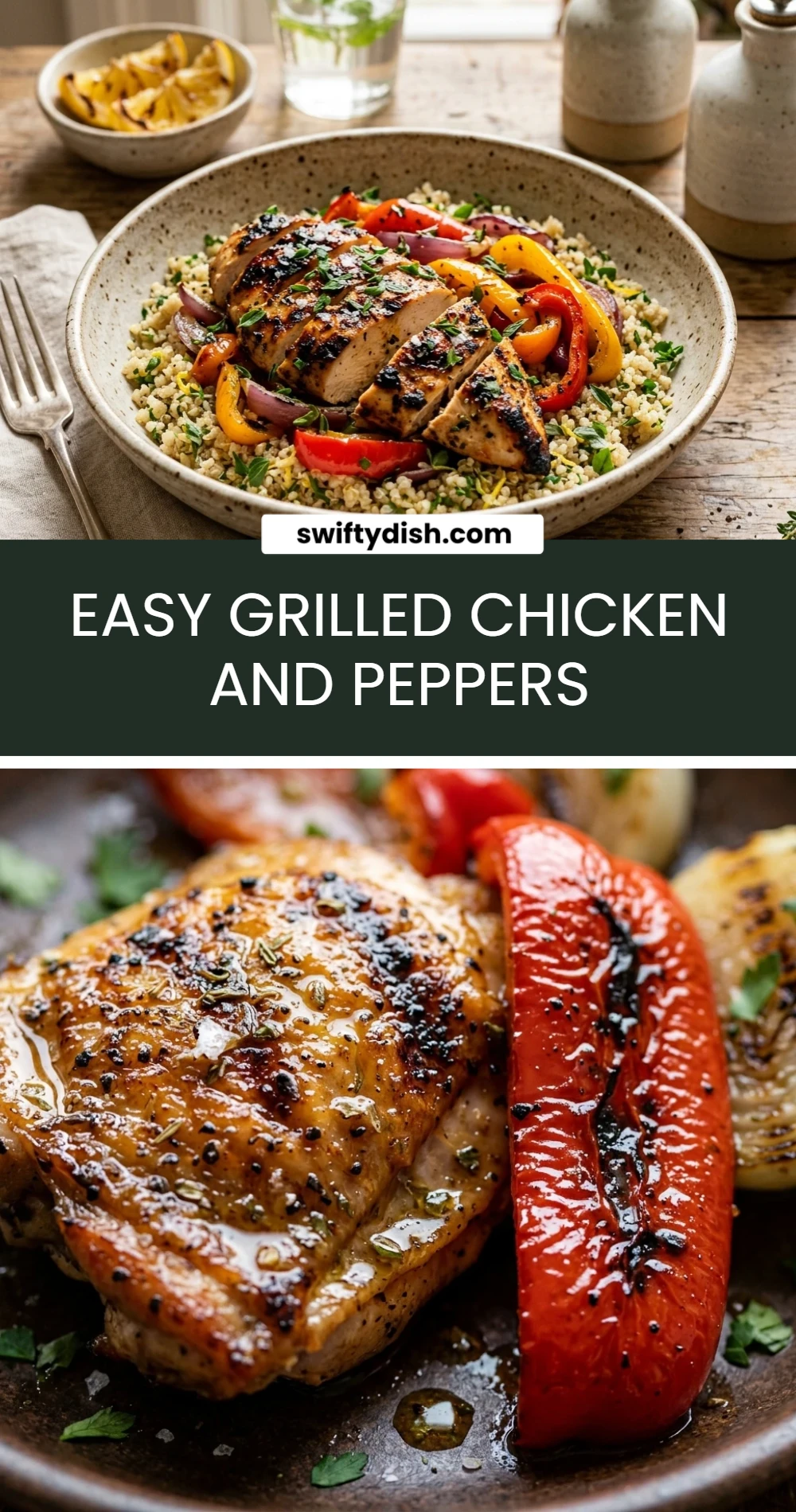 Easy Grilled Chicken And Peppers