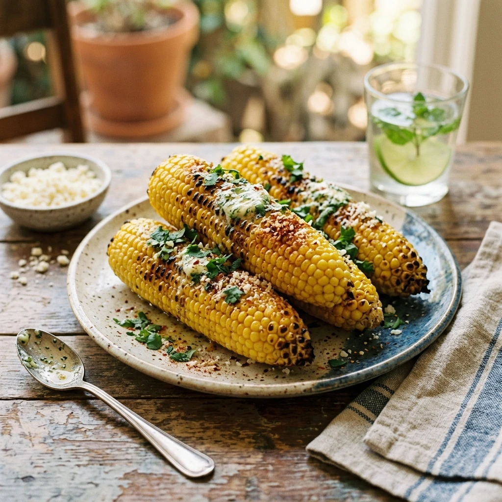 Easy Grilled Corn On The Cob