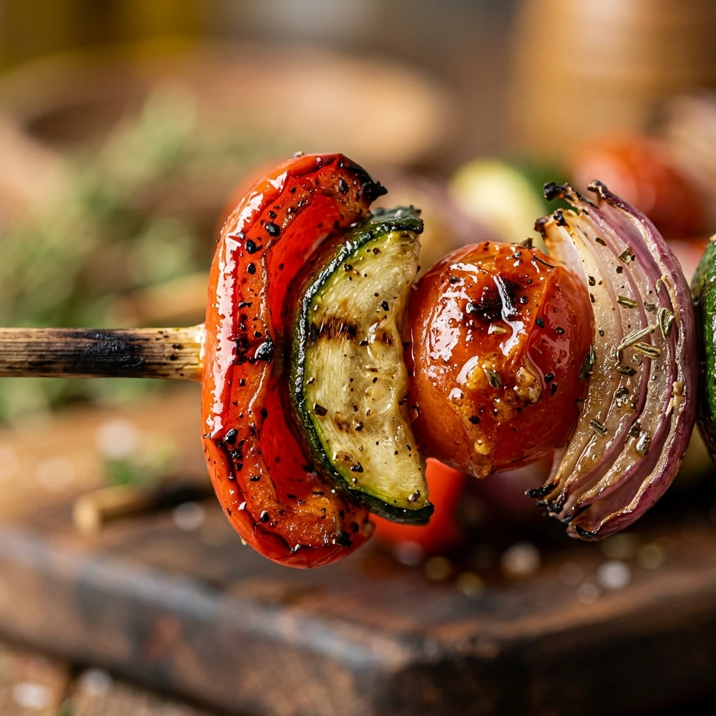 Easy Grilled Veggie Kabobs