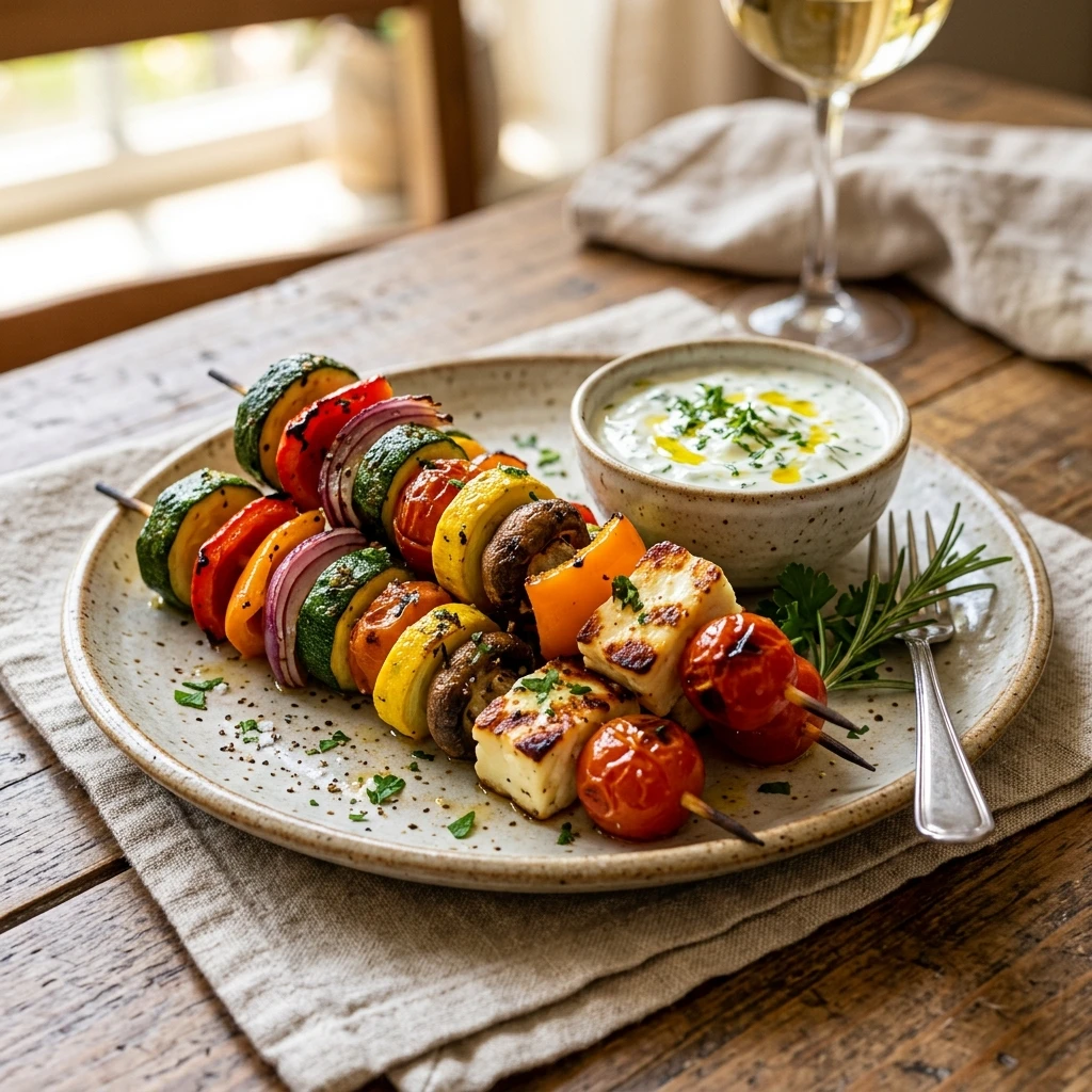 Easy Grilled Veggie Kabobs