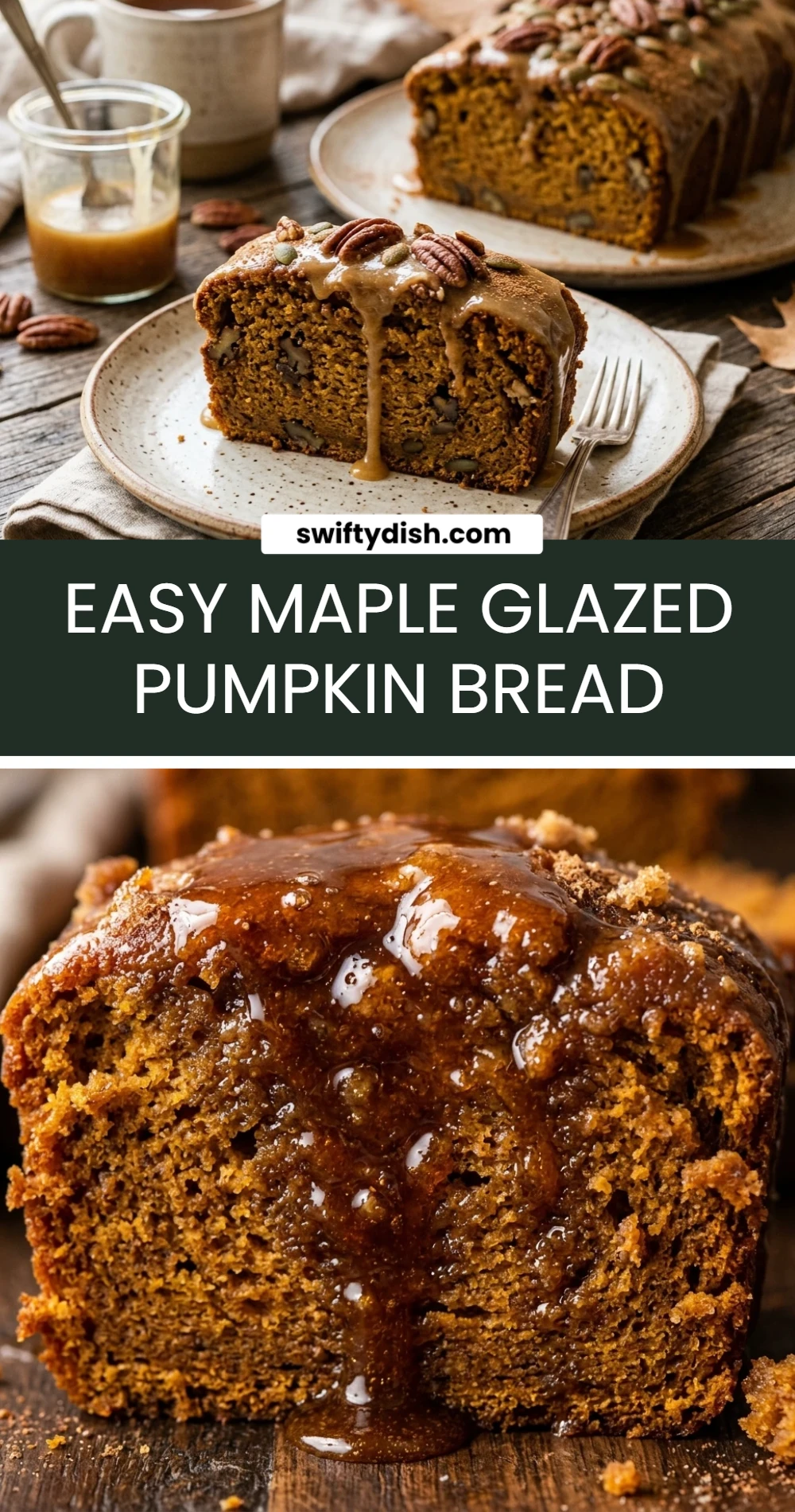 Easy Maple Glazed Pumpkin Bread