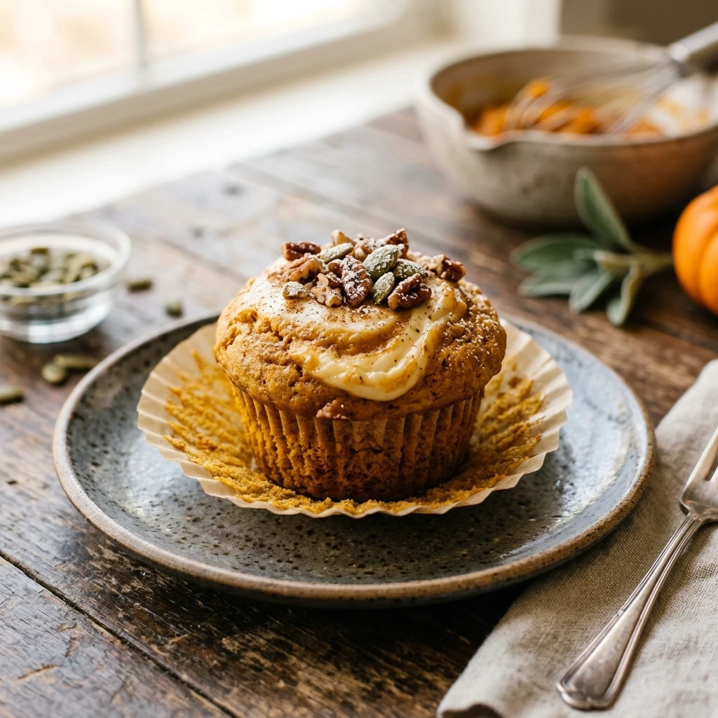 Easy Pumpkin Cream Cheese Muffins