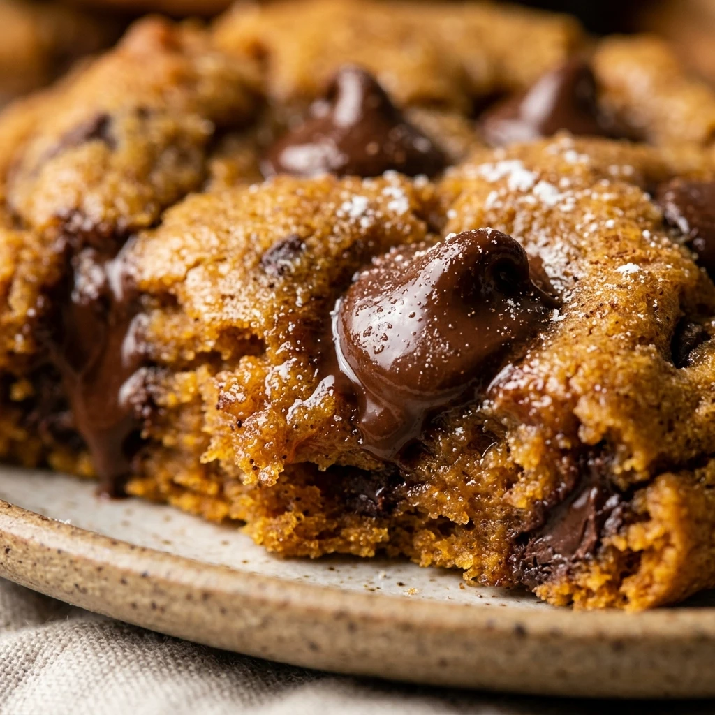 Easy Soft Baked Pumpkin Chocolate Chip Cookies