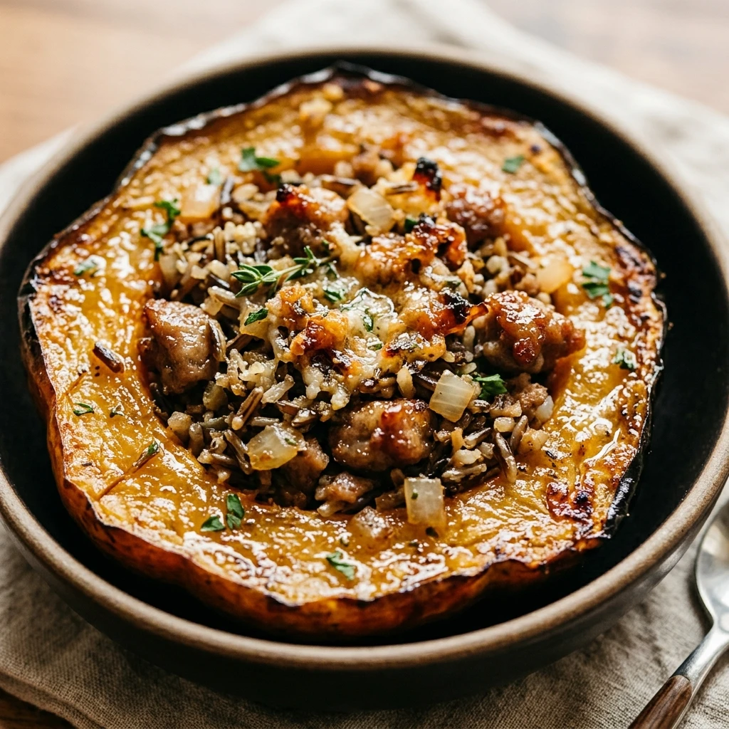 Easy Stuffed Acorn Squash