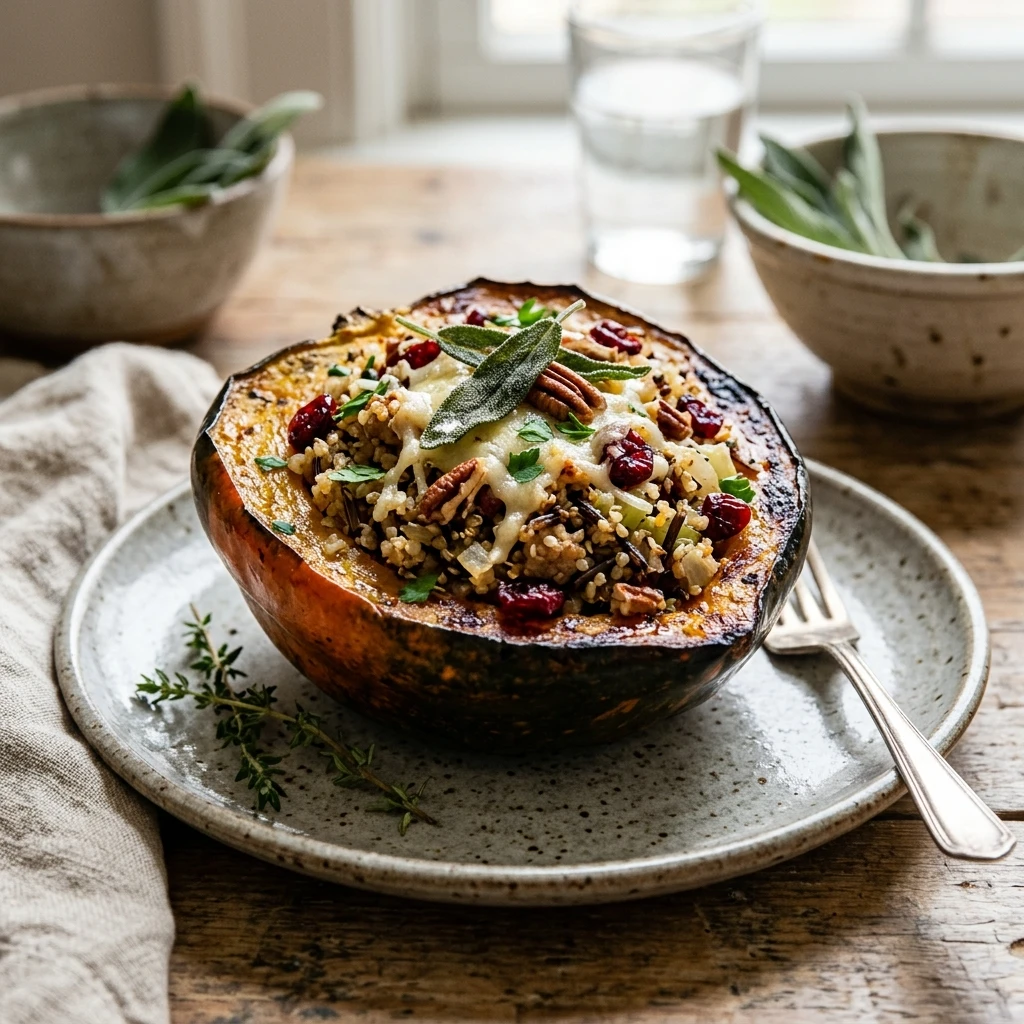 Easy Stuffed Acorn Squash