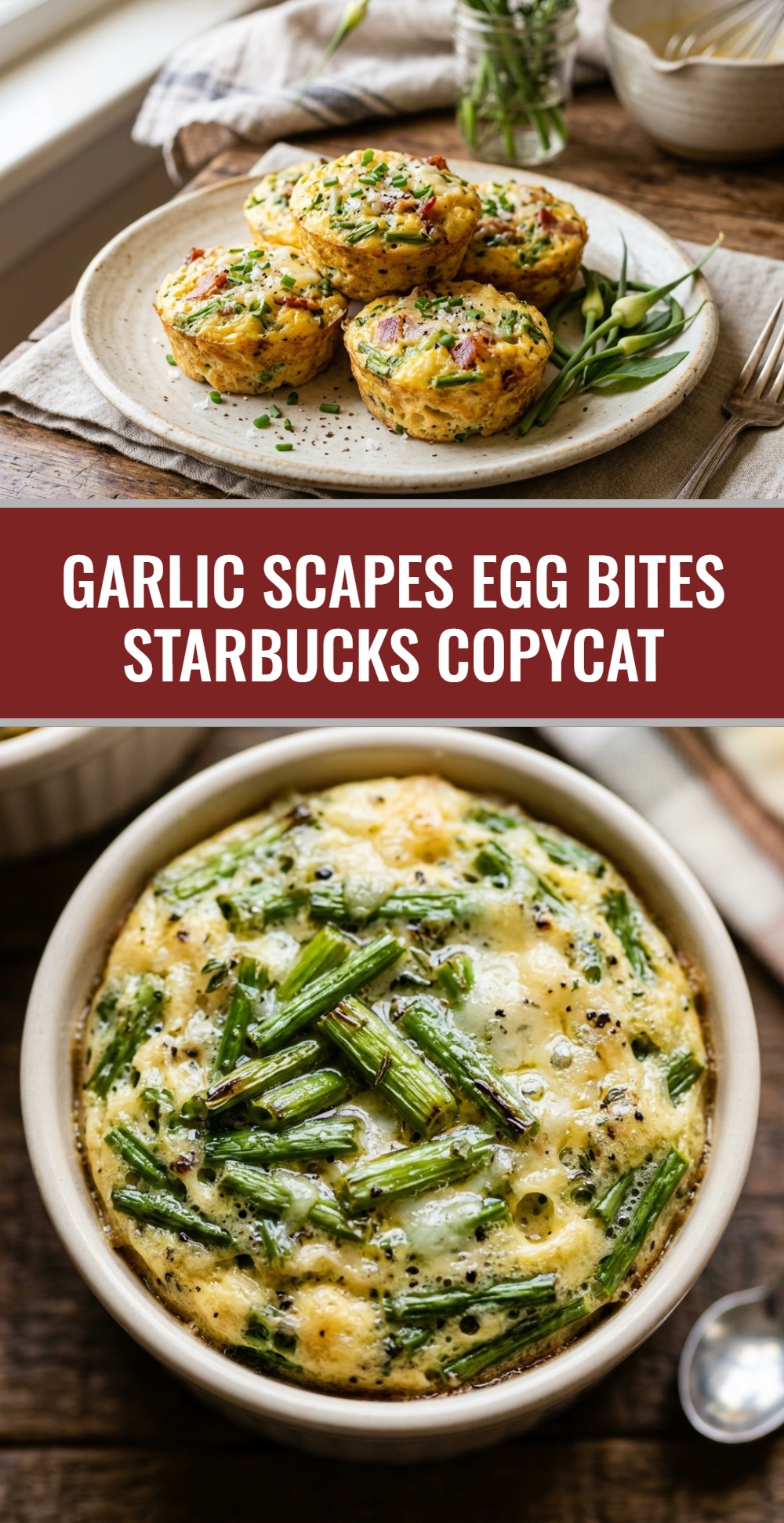 Garlic Scapes Egg Bites Starbucks Copycat