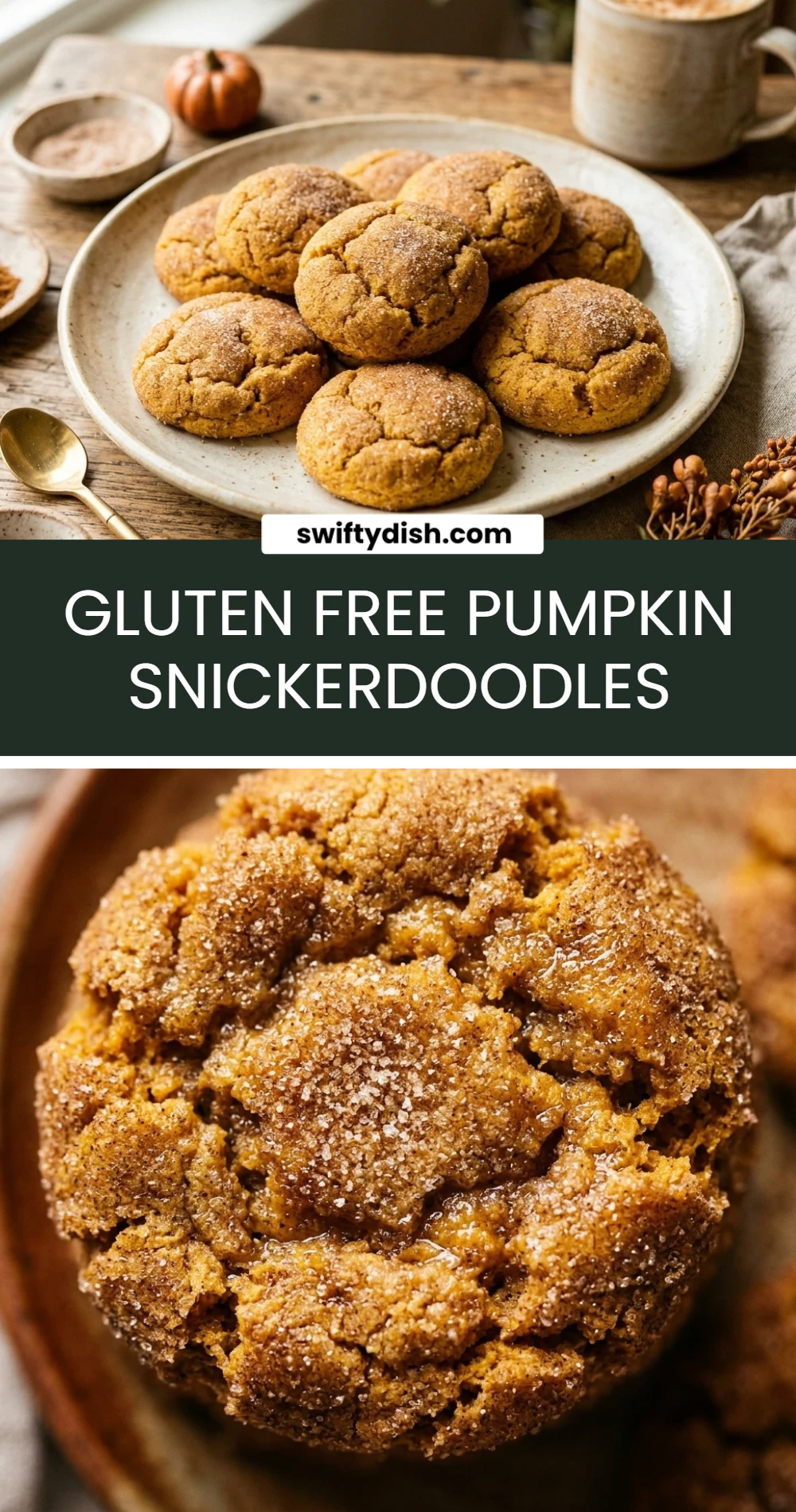 Gluten Free Pumpkin Snickerdoodles