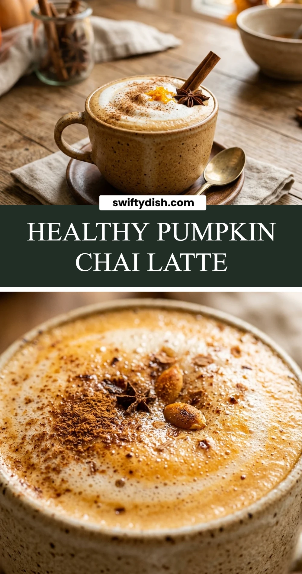 Healthy Pumpkin Chai Latte