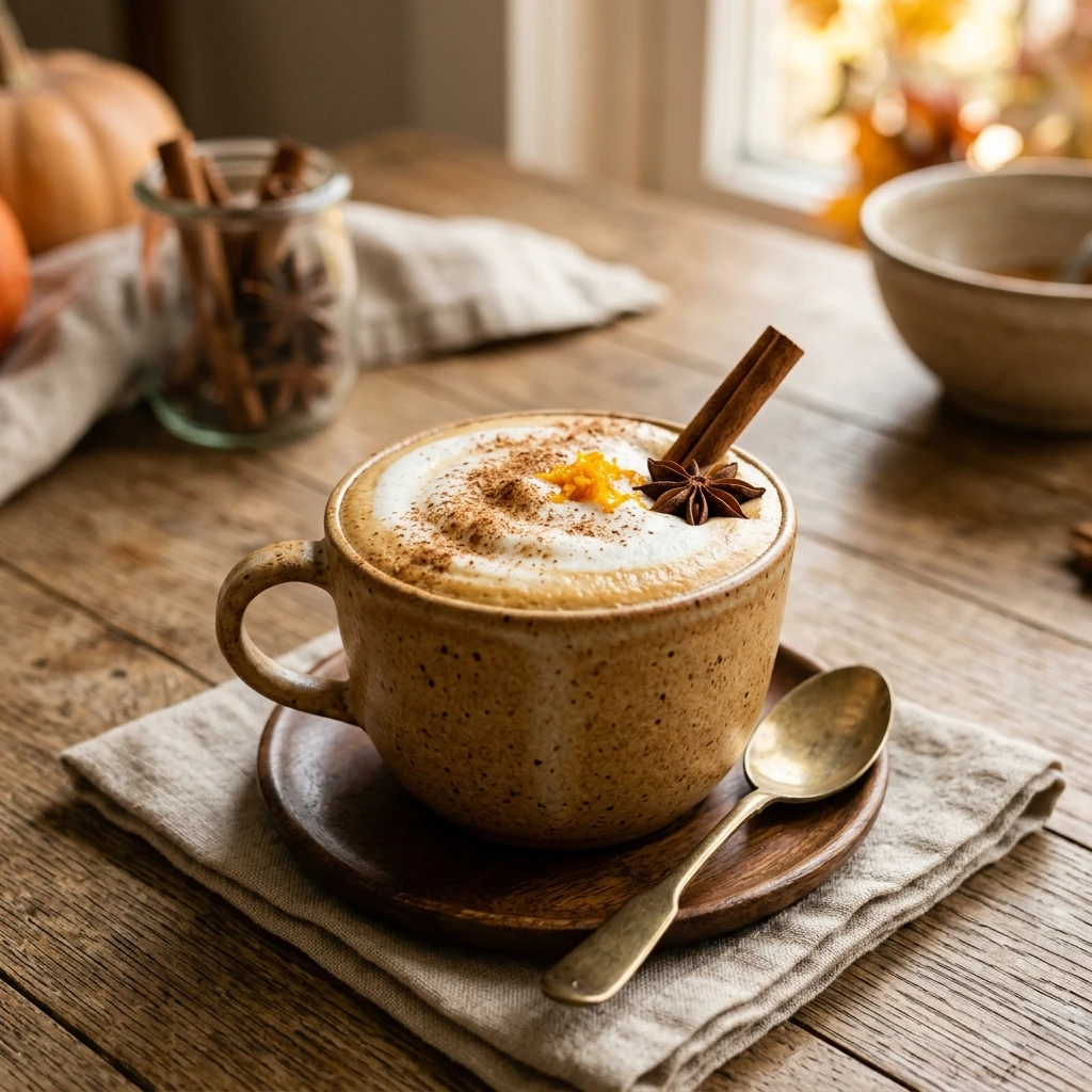 Healthy Pumpkin Chai Latte