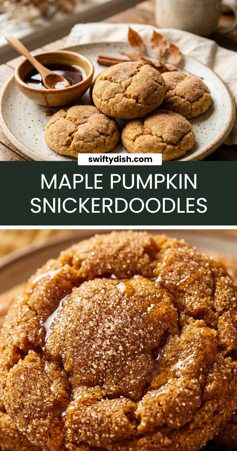 Maple Pumpkin Snickerdoodles