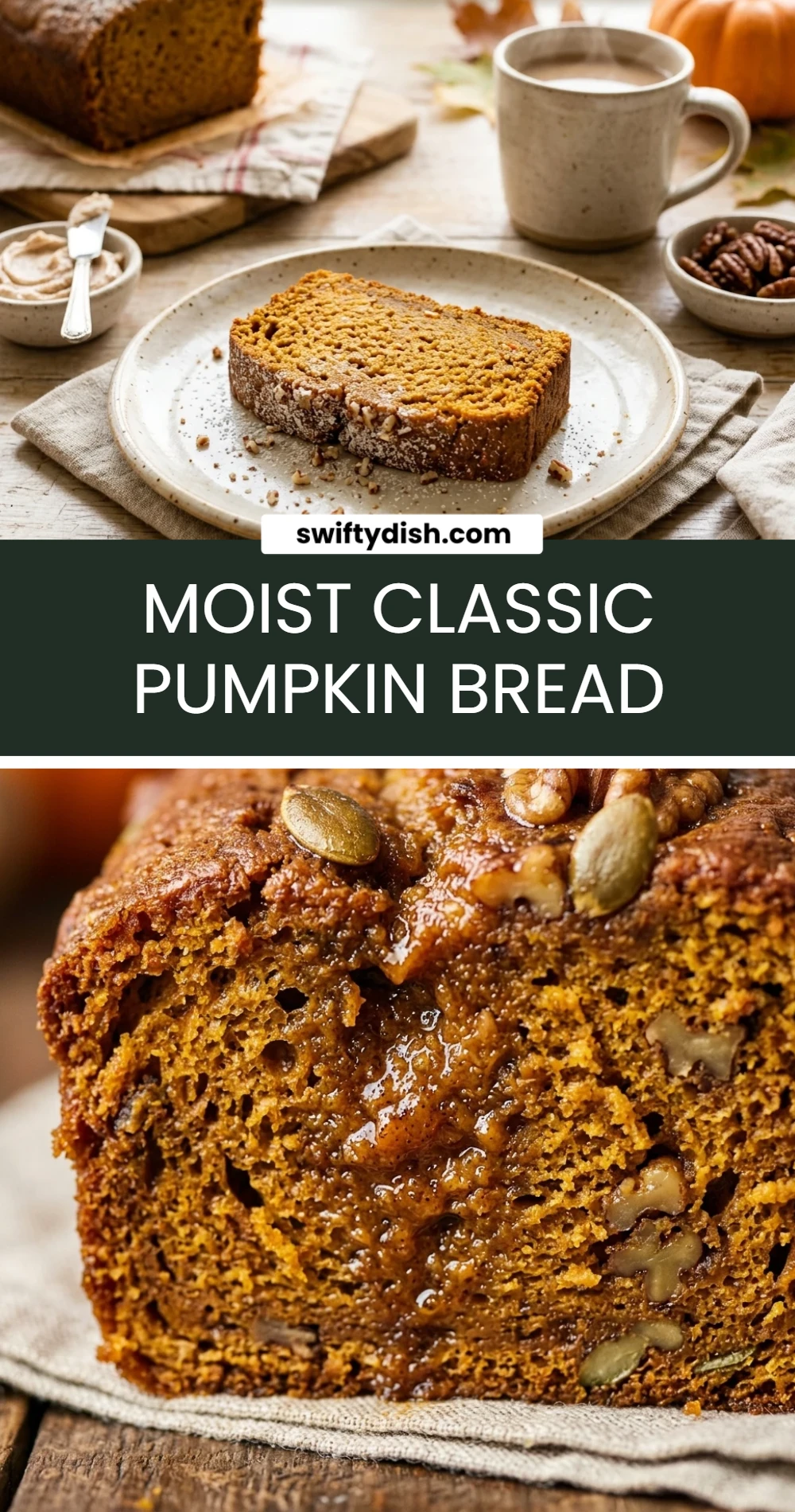 Moist Classic Pumpkin Bread