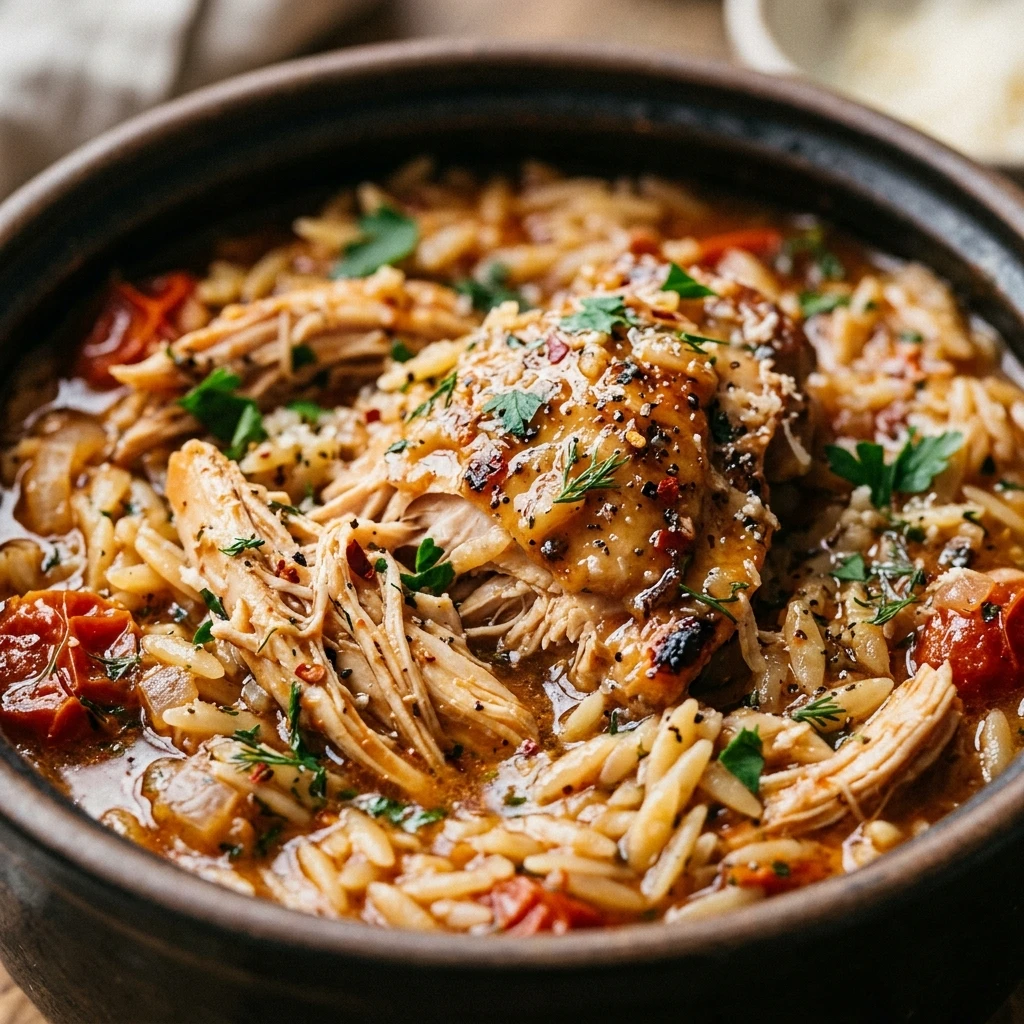 One Pot Chicken And Orzo