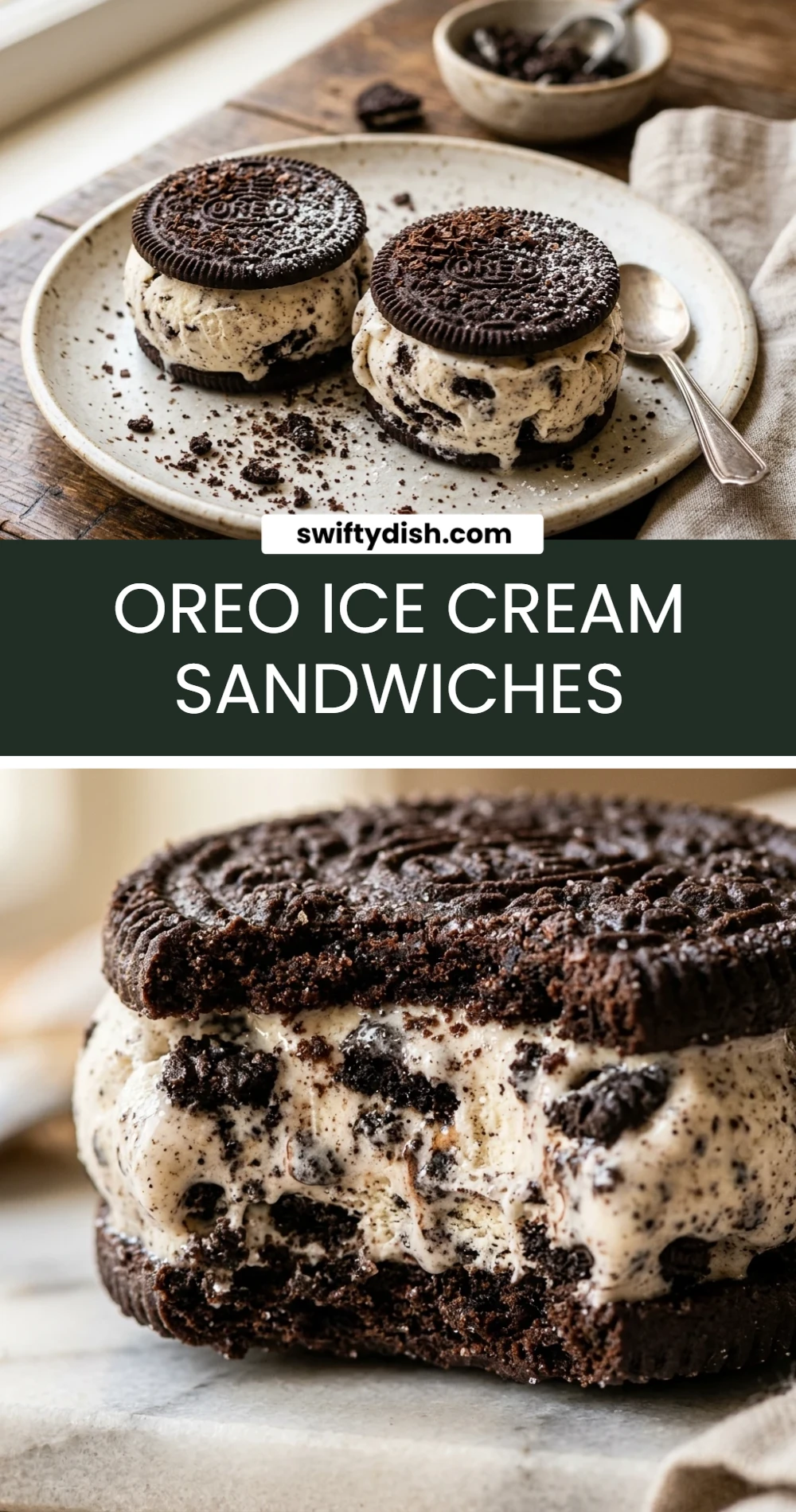 Oreo Ice Cream Sandwiches
