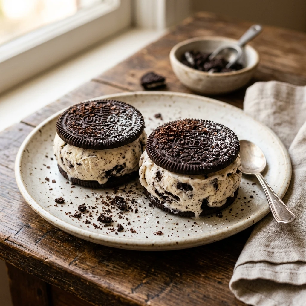 Oreo Ice Cream Sandwiches