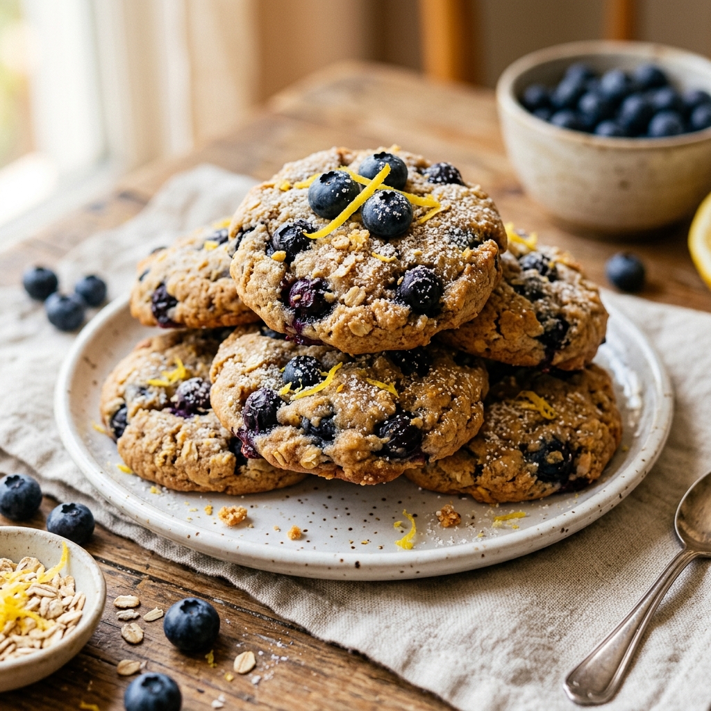 Protein Summer Cookies Lemon Blueberry