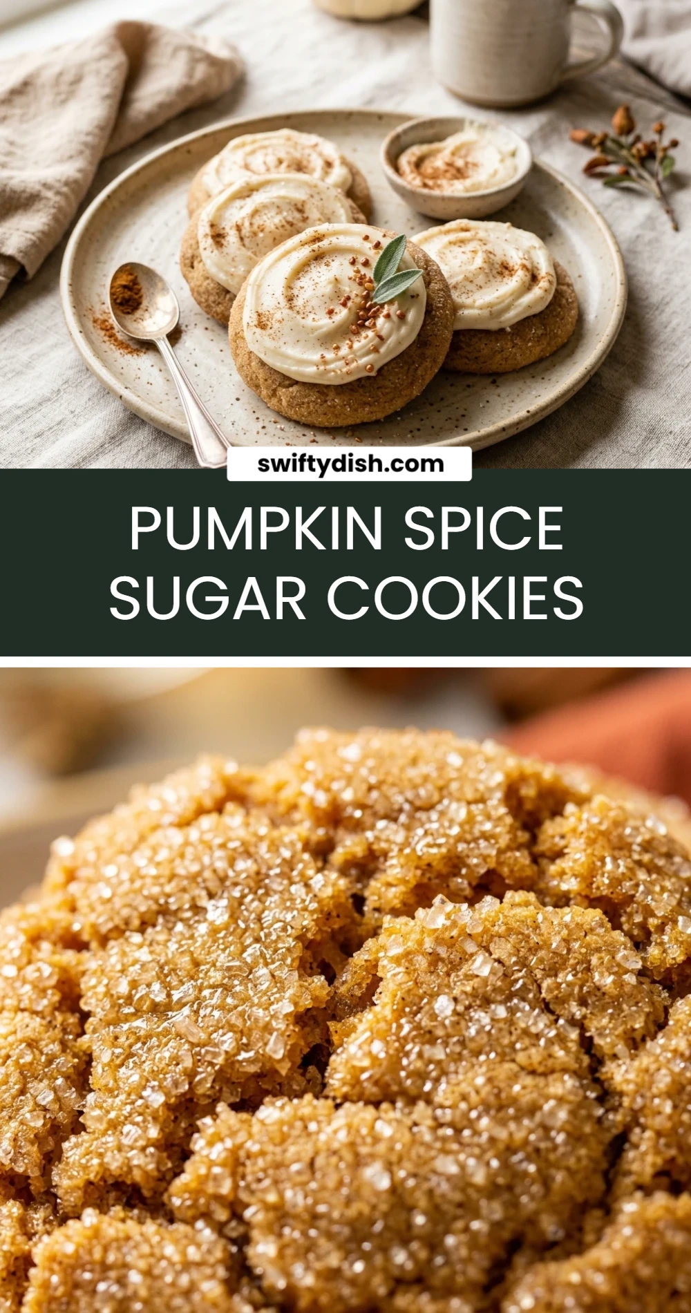 Pumpkin Spice Sugar Cookies