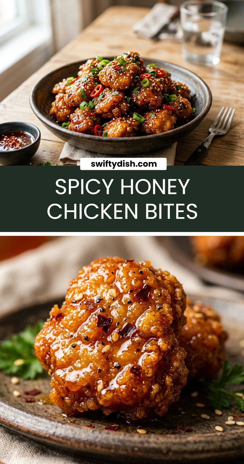 Spicy Honey Chicken Bites