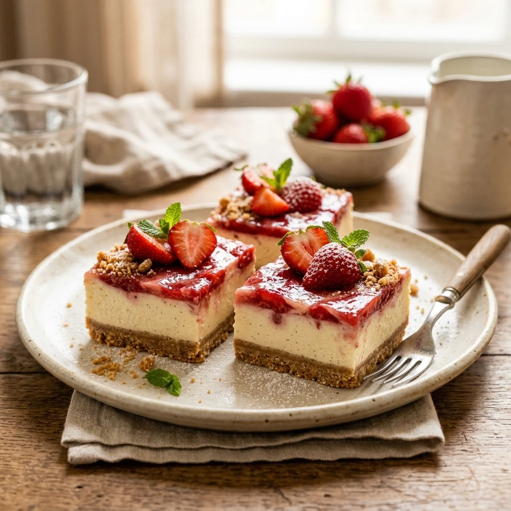 Strawberry Cheesecake Bars