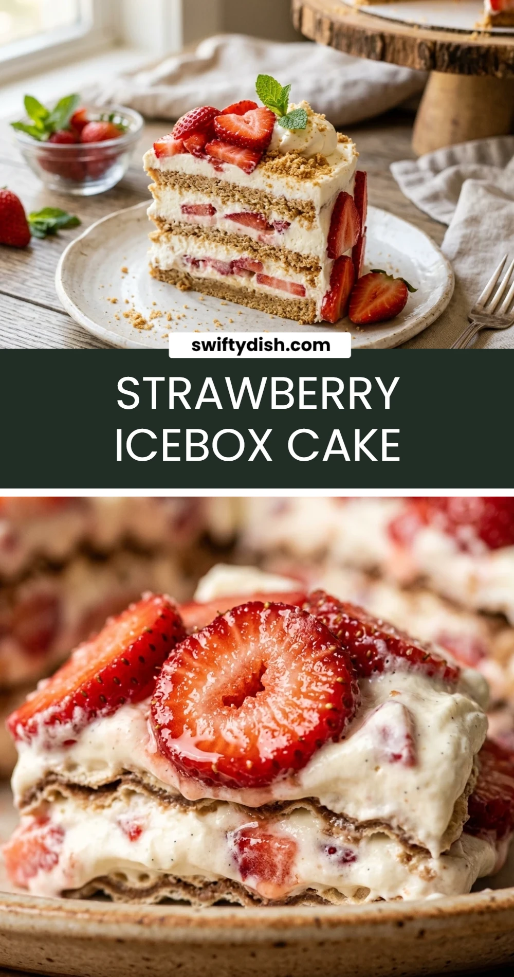 Strawberry Icebox Cake