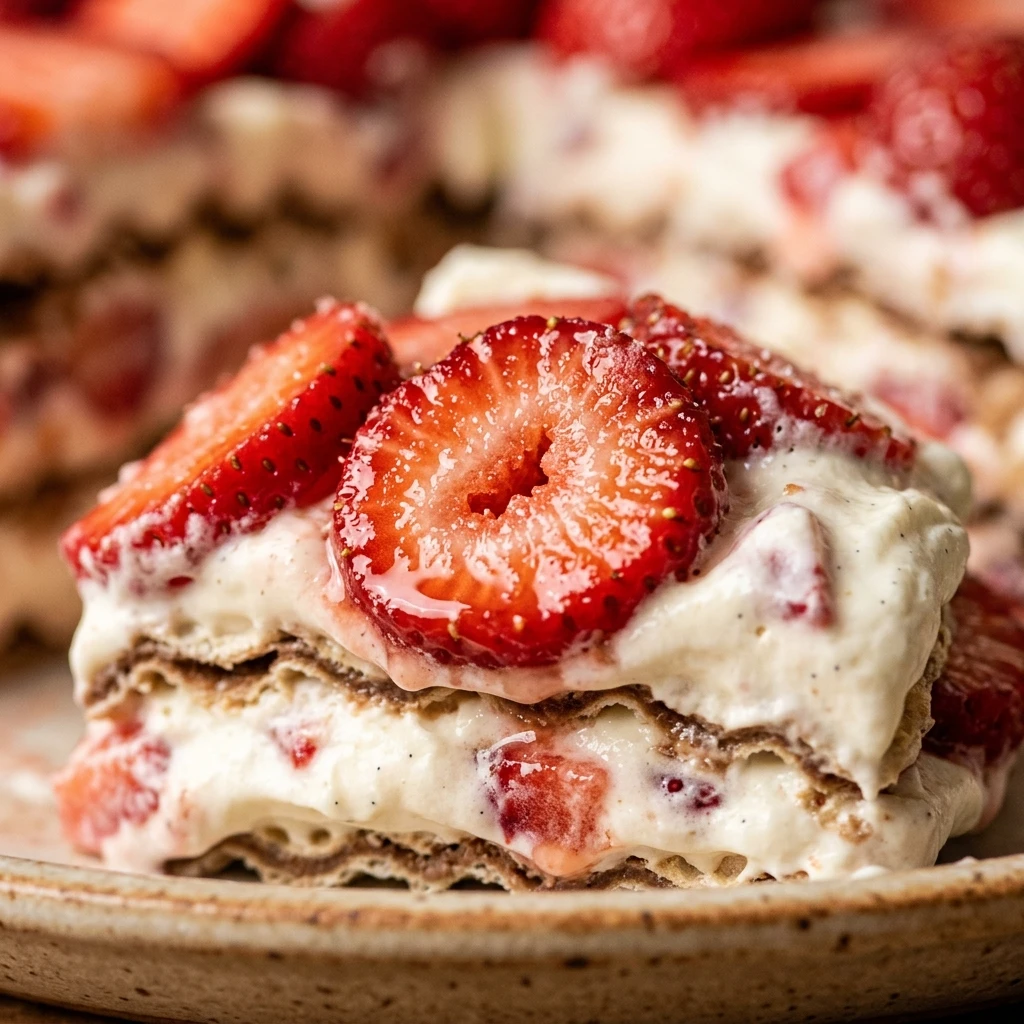 Strawberry Icebox Cake