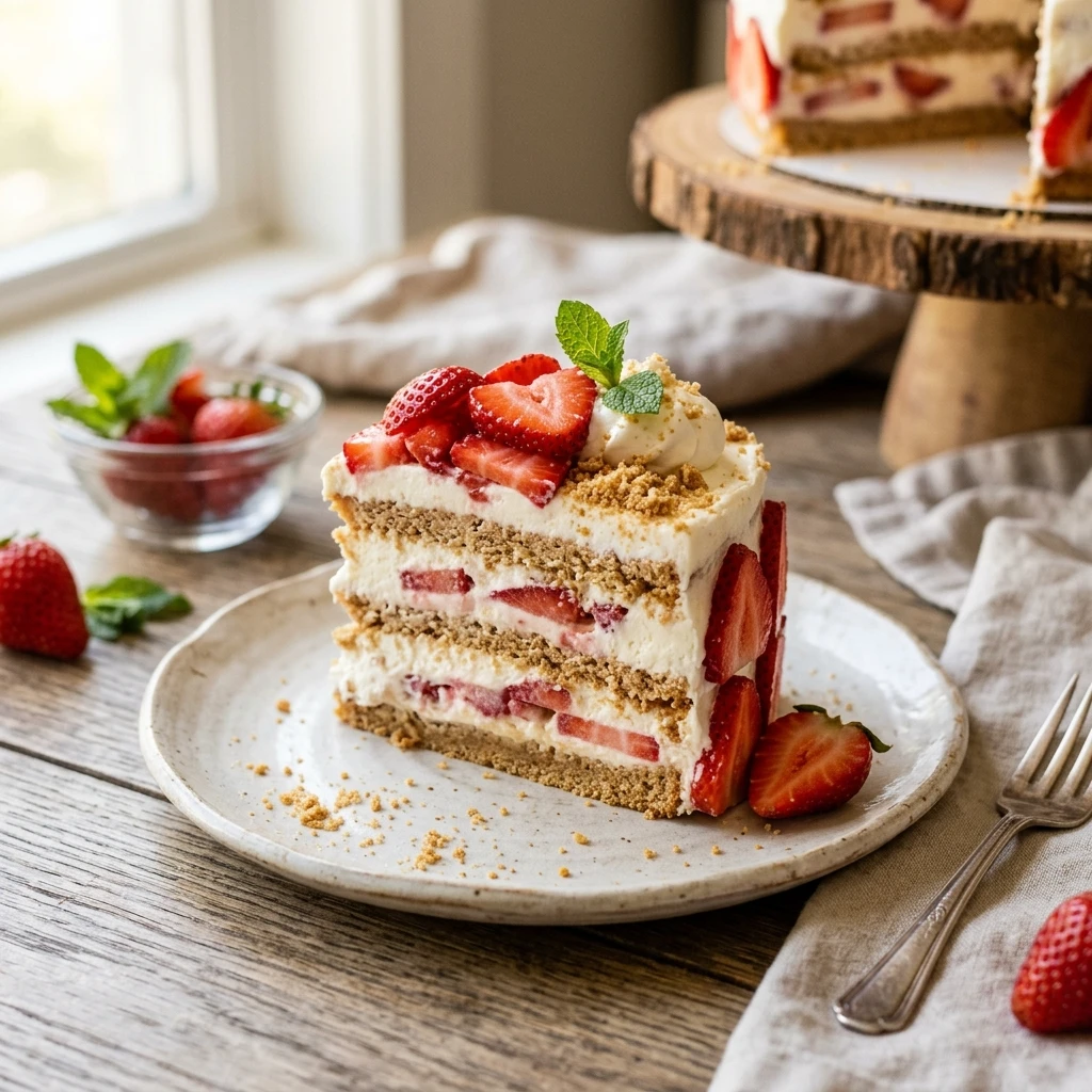Strawberry Icebox Cake