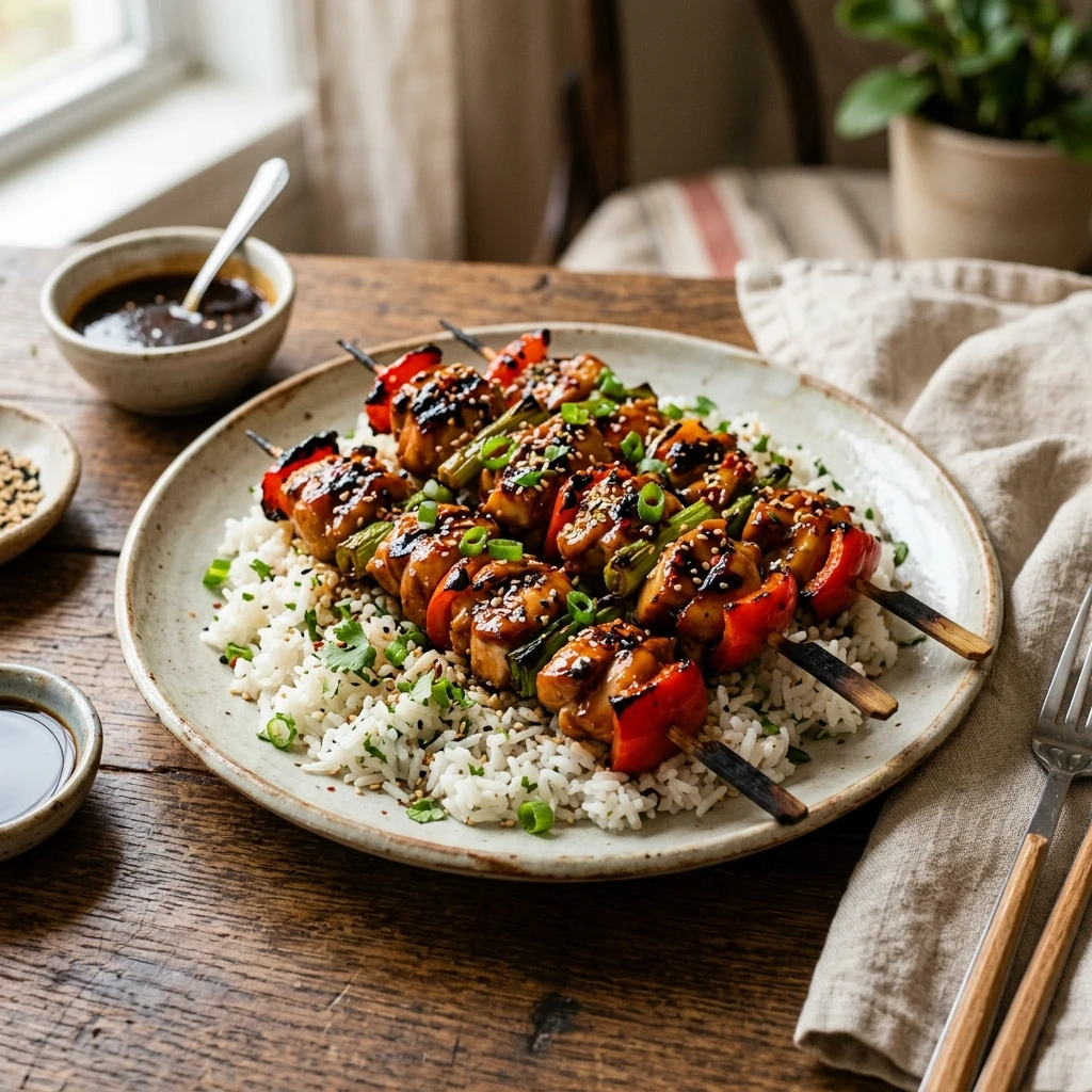 Teriyaki Chicken Skewers